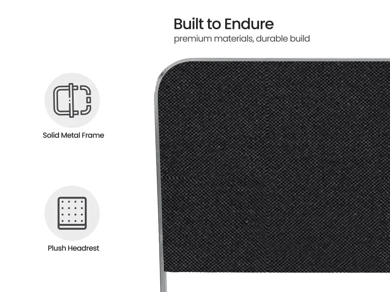 Chloe King Size Double Bed in Black Color